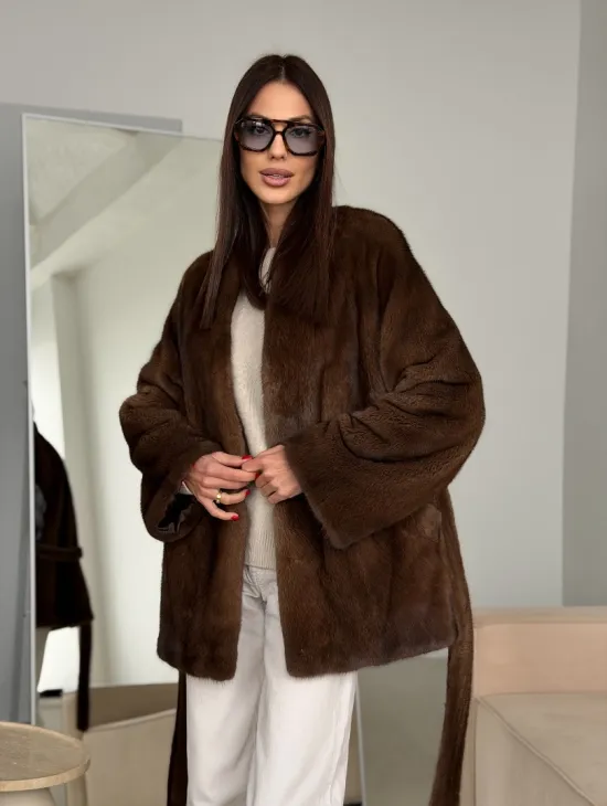 Модная норковая шуба 2026