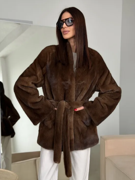 Модная норковая шуба 2026
