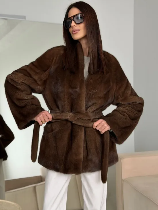 Модная норковая шуба 2026