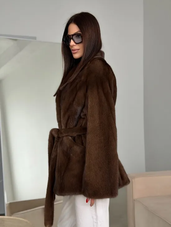 Модная норковая шуба 2026