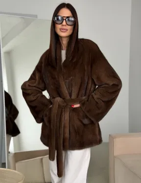 Модная норковая шуба 2026