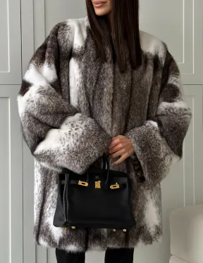 Натуральная шуба из норки крестовки Premium