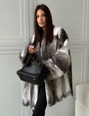 Натуральная шуба из норки крестовки Premium