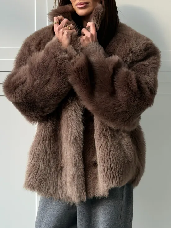 Дубленка из тосканы цвет taupe