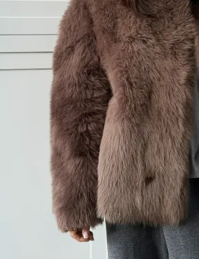 Дубленка из тосканы цвет taupe