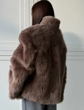 Дубленка из тосканы цвет taupe