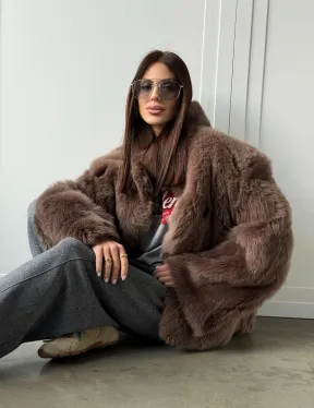 Дубленка из тосканы цвет taupe