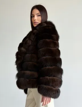Шуба песцовая под соболь