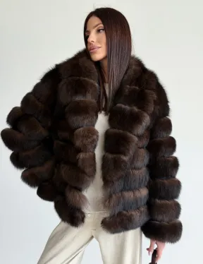 Шуба песцовая под соболь