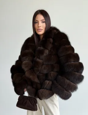 Шуба песцовая под соболь