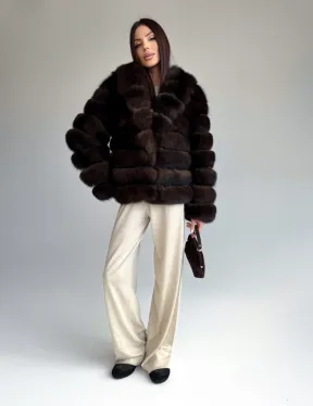 Шуба песцовая под соболь