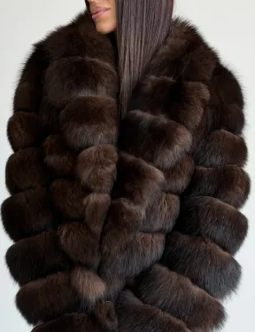 Шуба песцовая под соболь