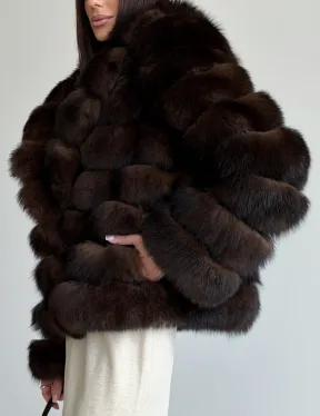 Шуба песцовая под соболь