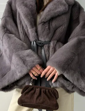 Автоледи норковая, модель -  «Летучая мышь»