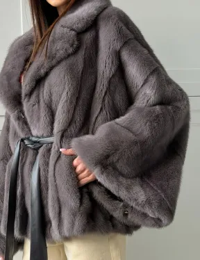 Автоледи норковая, модель -  «Летучая мышь»