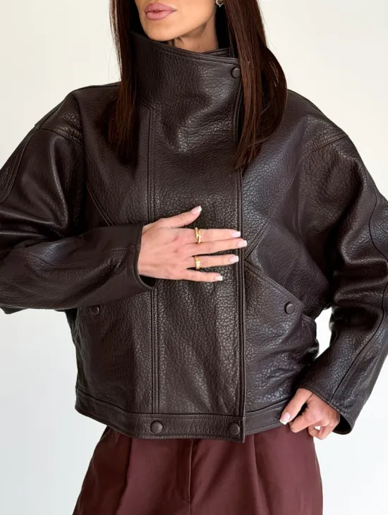 Женская кожаная куртка