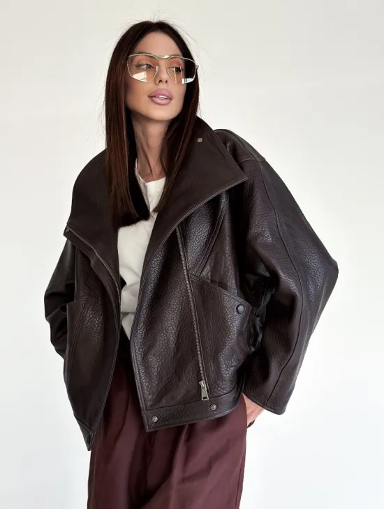 Женская кожаная куртка