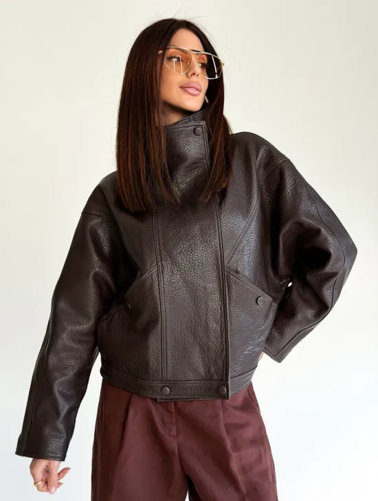 Женская кожаная куртка