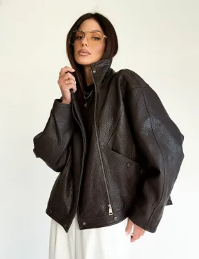 Женская кожаная куртка - фото 16