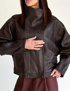 Женская кожаная куртка