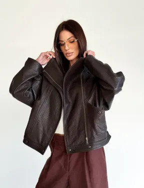 Женская кожаная куртка