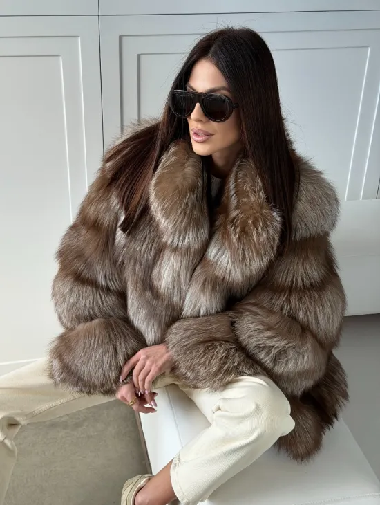 Полушубок из финской лисы