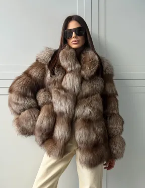 Полушубок из финской лисы