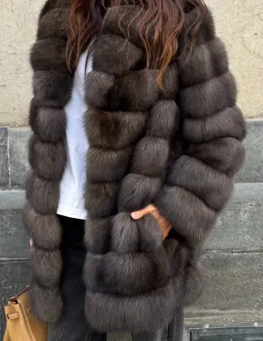 Шуба из меха баргузинского соболя - седена 2