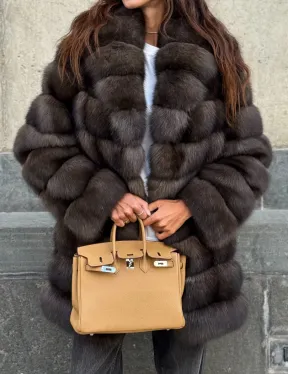 Шуба из меха баргузинского соболя - седена 2