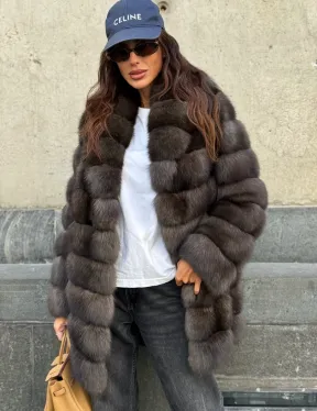 Шуба из меха баргузинского соболя - седена 2