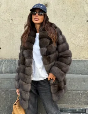 Шуба из меха баргузинского соболя - седена 2