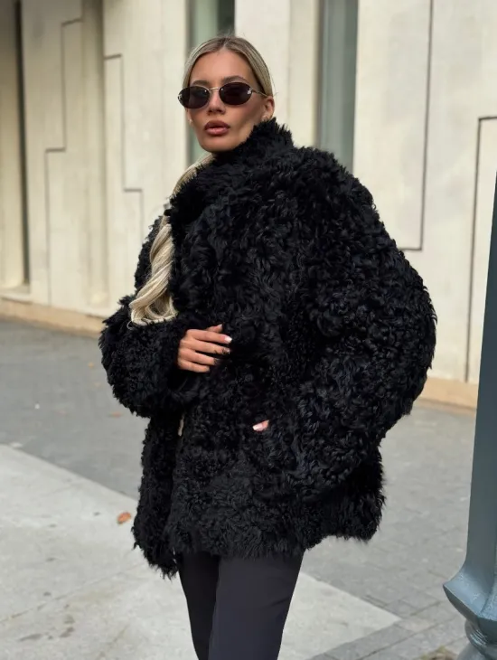 Дубленка из натуральной овчины Тиградо