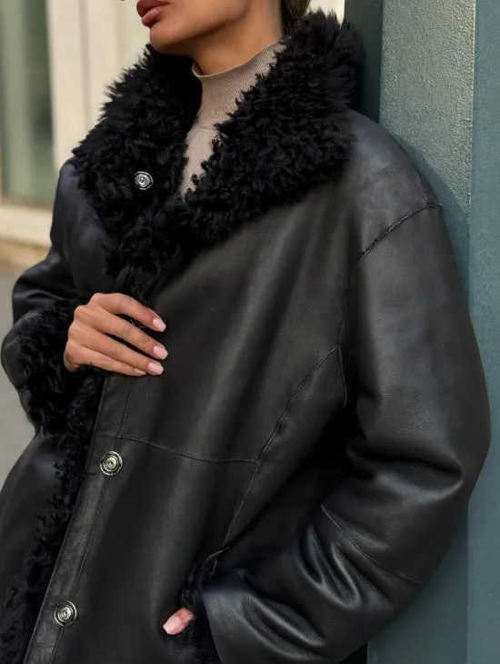 Дубленка из натуральной овчины Тиградо