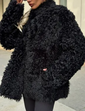 Дубленка из натуральной овчины Тиградо