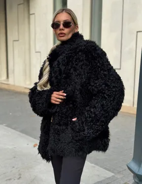 Дубленка из натуральной овчины Тиградо