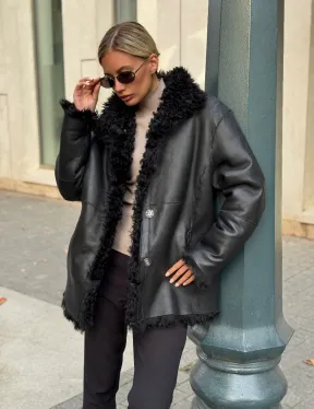 Дубленка из натуральной овчины Тиградо