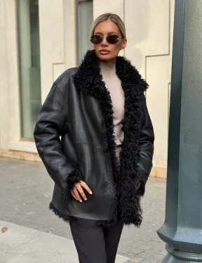 Дубленка из натуральной овчины Тиградо