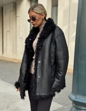 Дубленка из натуральной овчины Тиградо