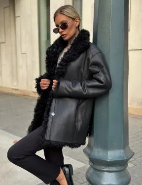 Дубленка из натуральной овчины Тиградо