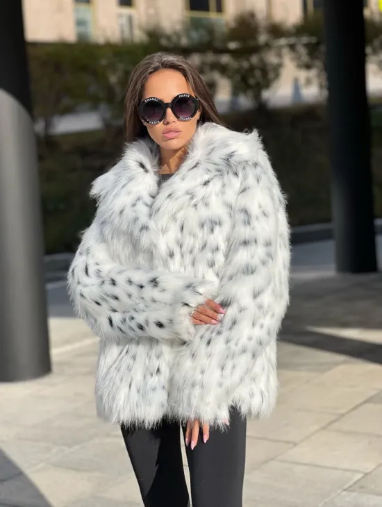 Полушубок из экомеха