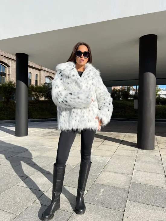 Полушубок из экомеха