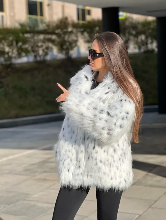 Полушубок из экомеха