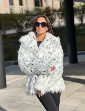 Полушубок из экомеха