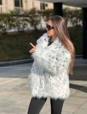 Полушубок из экомеха