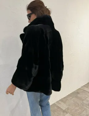 Короткая шуба - автоледи из меха аукционной норки