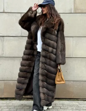 Шуба из меха баргузинского соболя