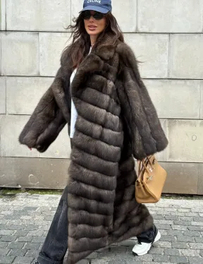 Шуба из меха баргузинского соболя