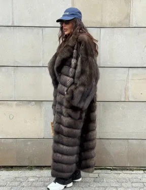 Шуба из меха баргузинского соболя