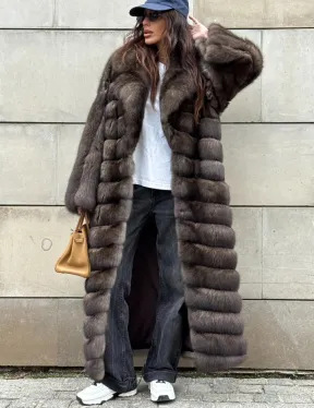 Шуба из меха баргузинского соболя