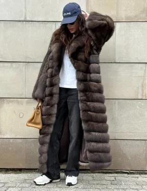 Шуба из меха баргузинского соболя